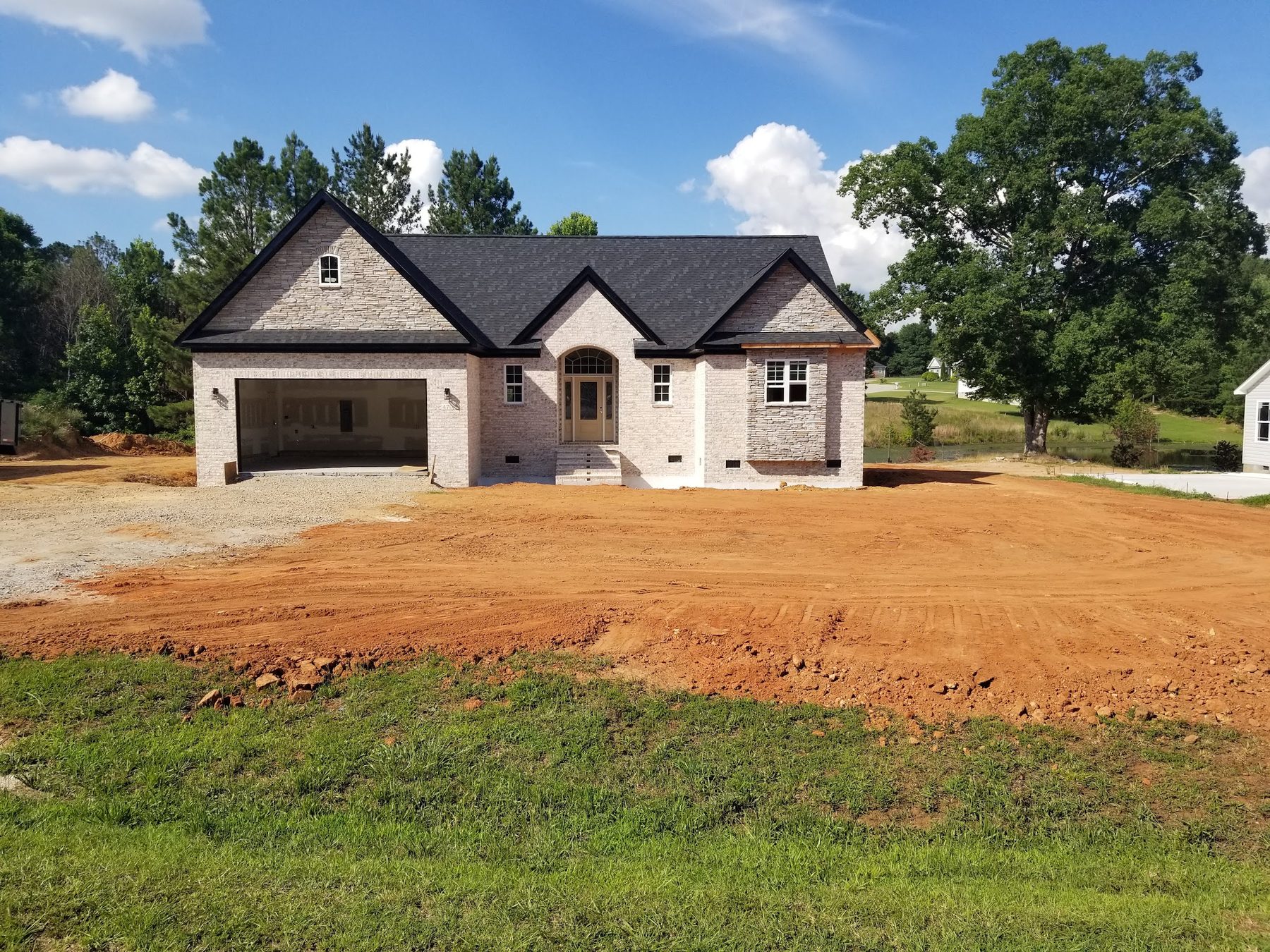 Completed new home build by Tessco Construction near Spartanburg, South Carolina